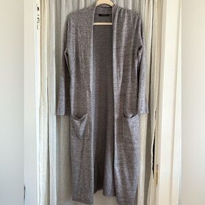 Cyrus Heather Gray Long Knit Cardigan Size M